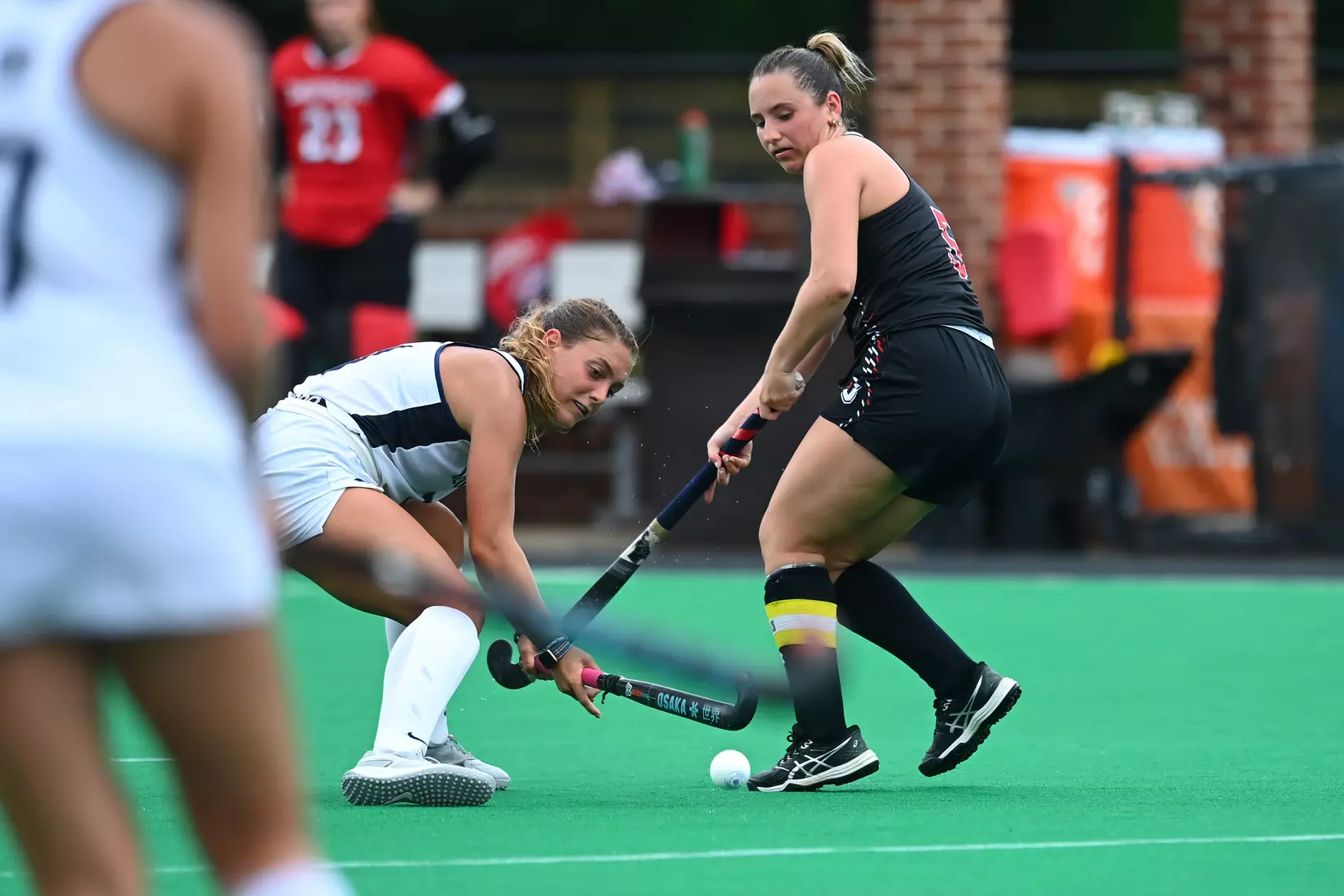 Davidson takes on Georgetown in non-conference field hockey action at Carol Grotnes Belk Turf Field on Friday, August 26, 2022 in Davidson, North Carolina.