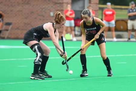 Davidson takes on Georgetown in non-conference field hockey action at Carol Grotnes Belk Turf Field on Friday, August 26, 2022 in Davidson, North Carolina.