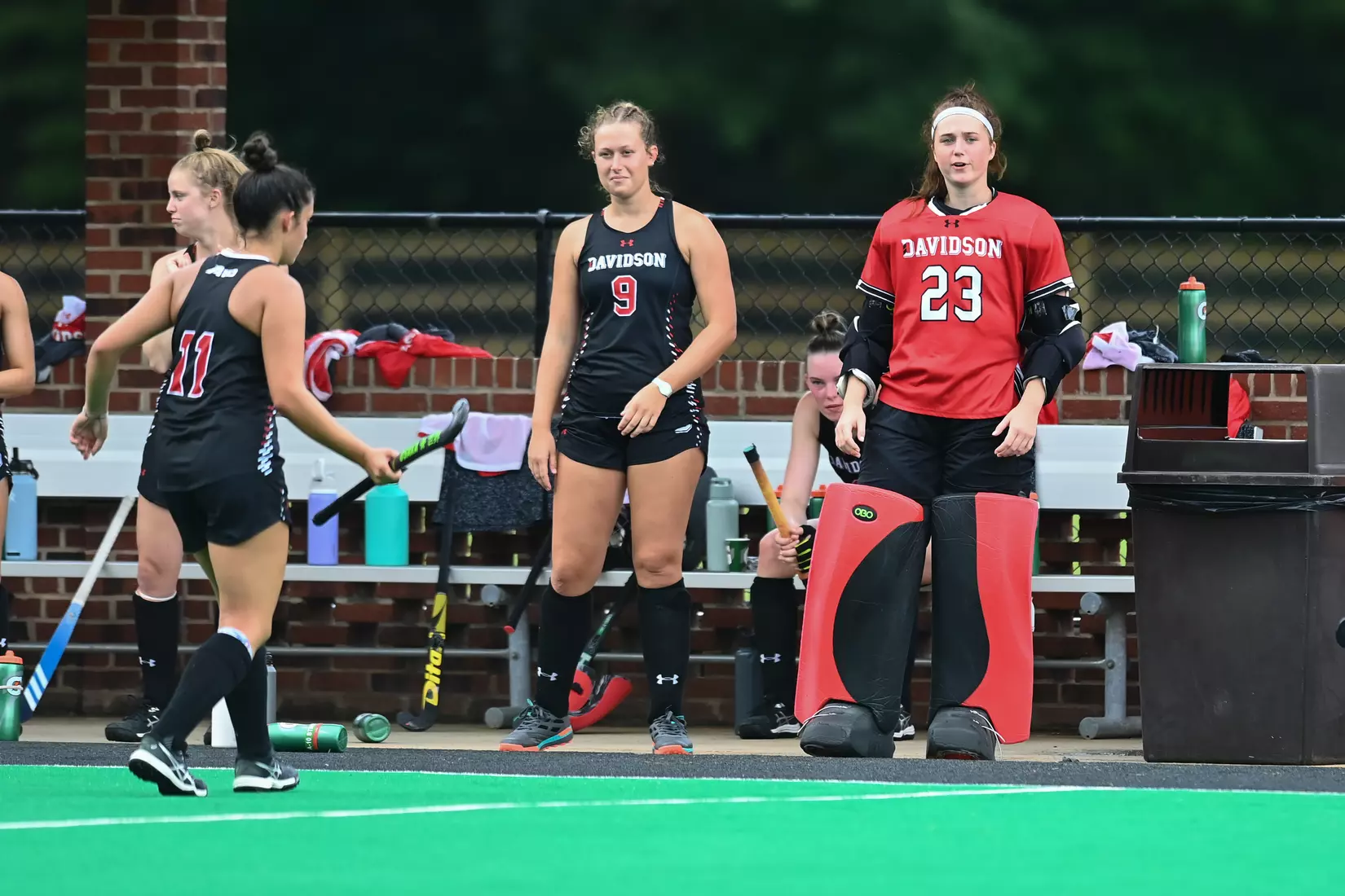 Davidson takes on Georgetown in non-conference field hockey action at Carol Grotnes Belk Turf Field on Friday, August 26, 2022 in Davidson, North Carolina.