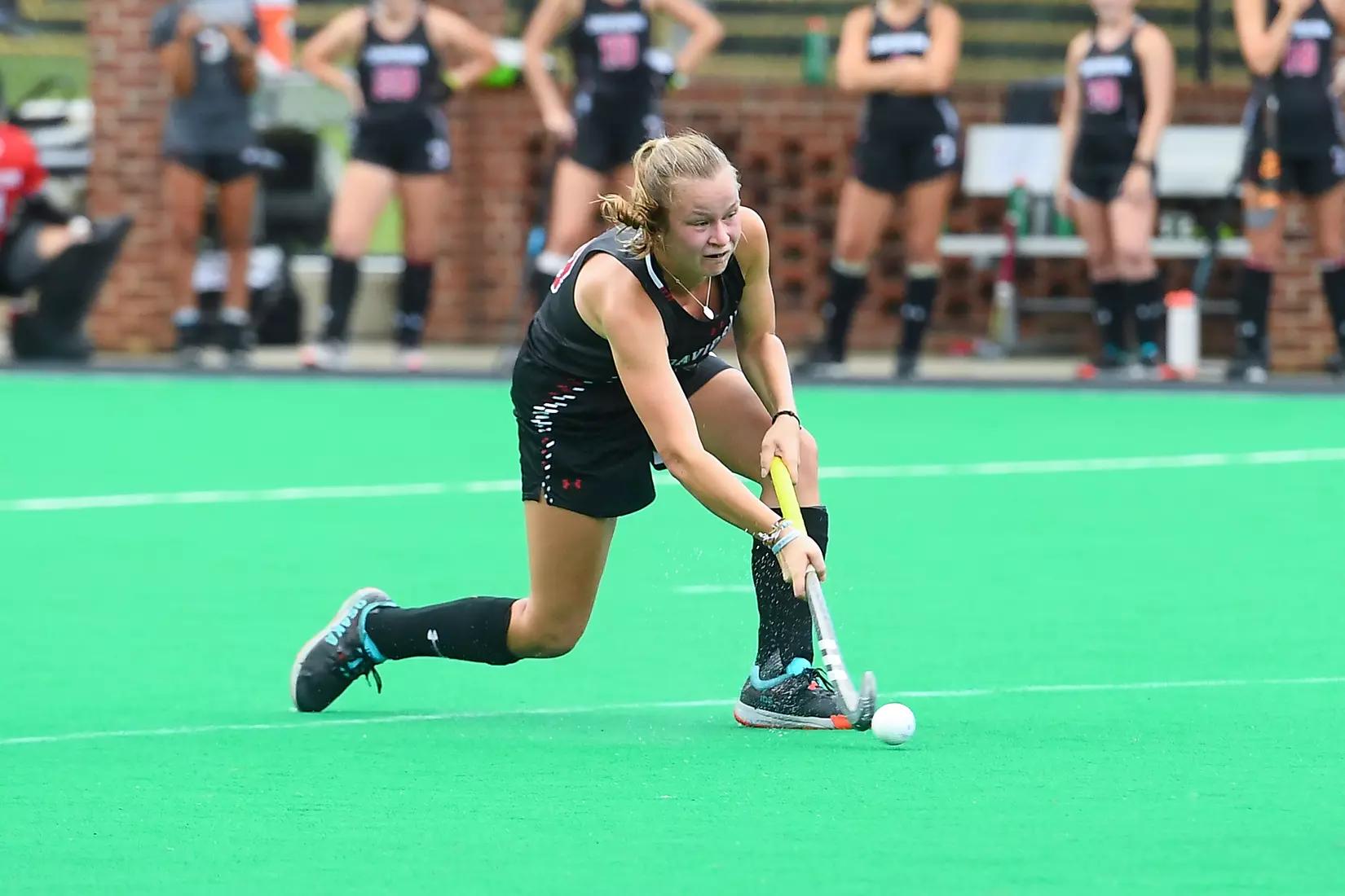 Davidson takes on Georgetown in non-conference field hockey action at Carol Grotnes Belk Turf Field on Friday, August 26, 2022 in Davidson, North Carolina.
