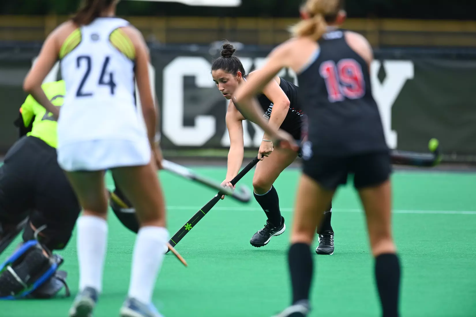 Davidson takes on Georgetown in non-conference field hockey action at Carol Grotnes Belk Turf Field on Friday, August 26, 2022 in Davidson, North Carolina.