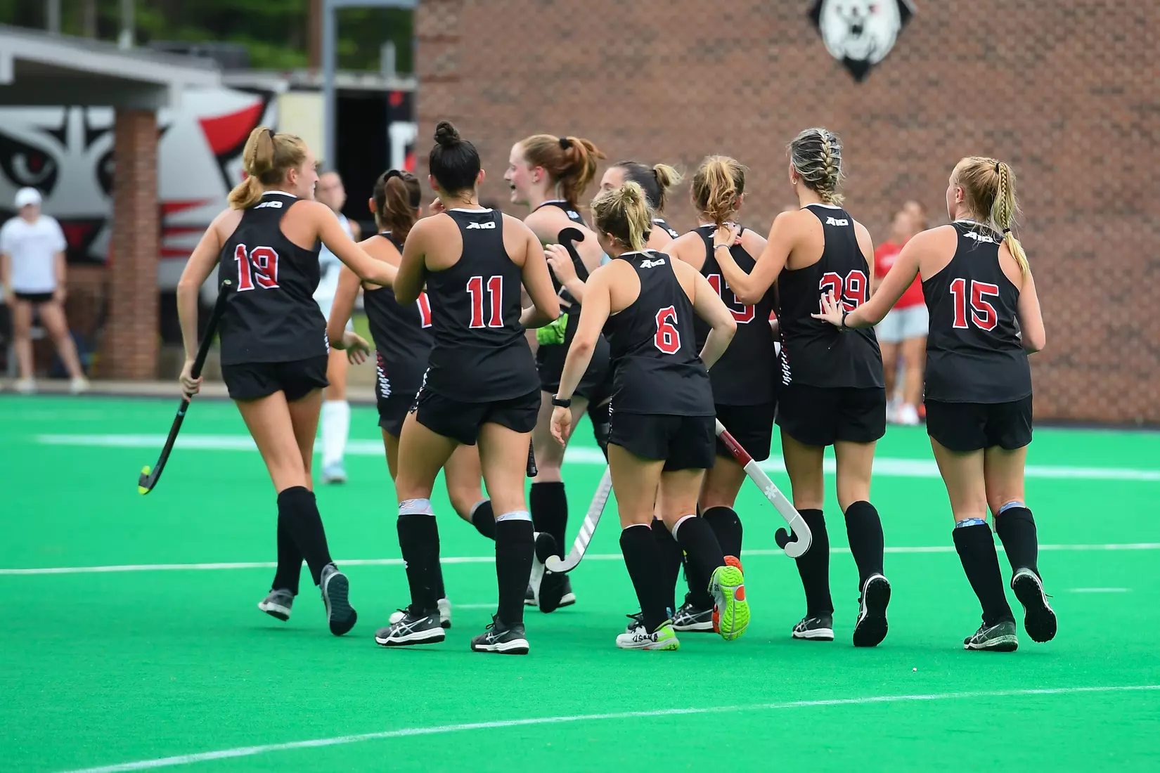 Davidson takes on Georgetown in non-conference field hockey action at Carol Grotnes Belk Turf Field on Friday, August 26, 2022 in Davidson, North Carolina.