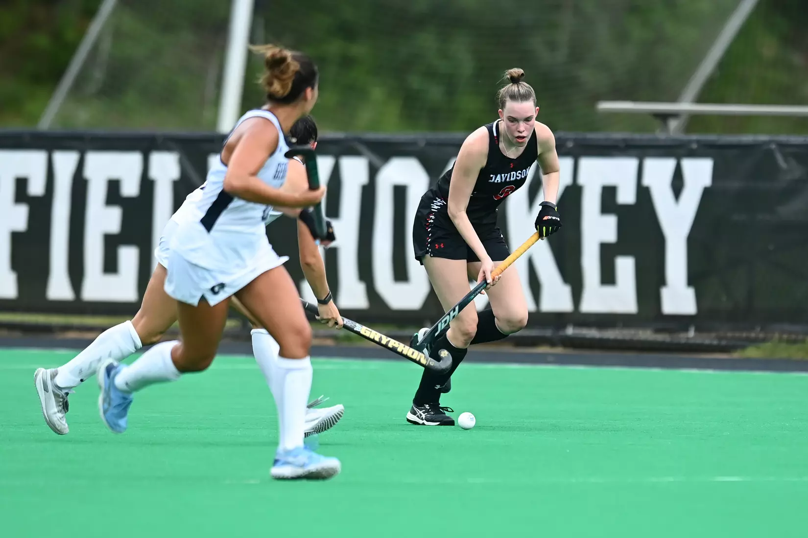 Davidson takes on Georgetown in non-conference field hockey action at Carol Grotnes Belk Turf Field on Friday, August 26, 2022 in Davidson, North Carolina.
