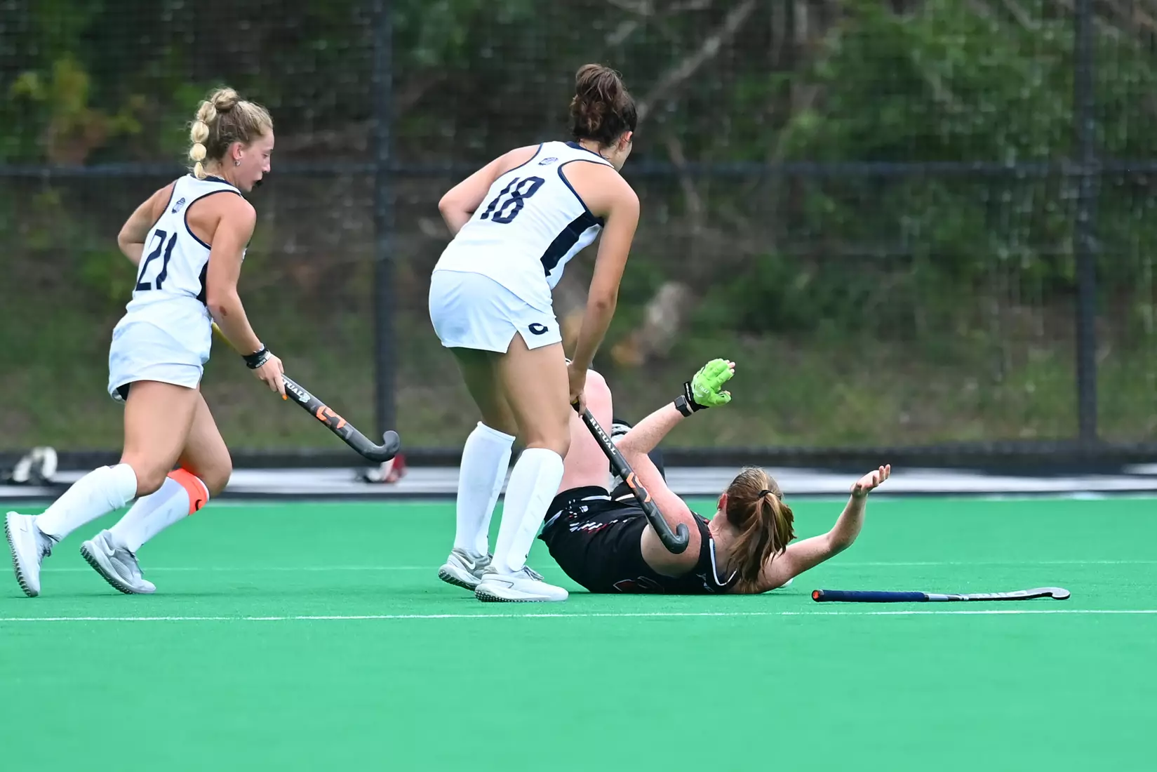 Davidson takes on Georgetown in non-conference field hockey action at Carol Grotnes Belk Turf Field on Friday, August 26, 2022 in Davidson, North Carolina.