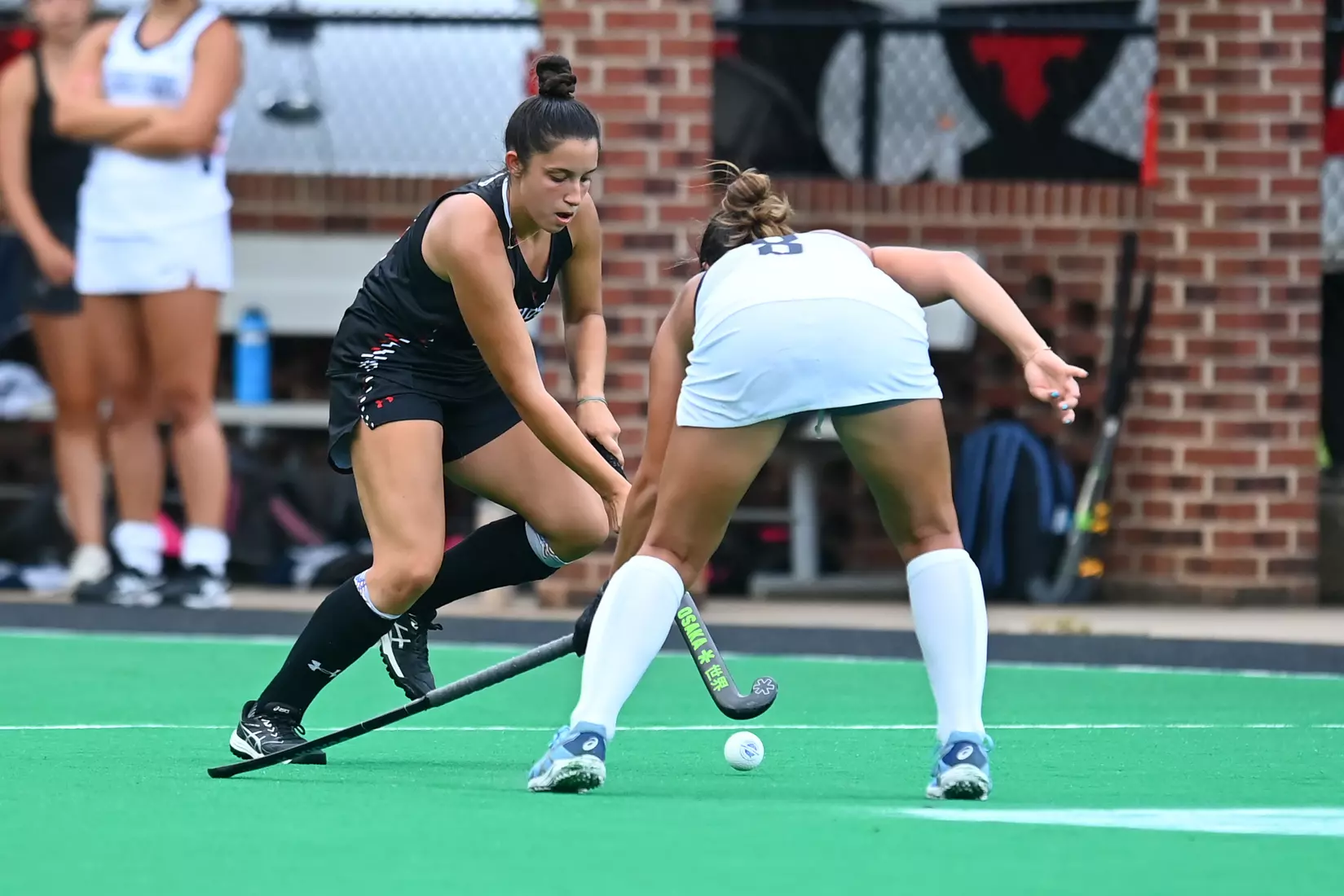 Davidson takes on Georgetown in non-conference field hockey action at Carol Grotnes Belk Turf Field on Friday, August 26, 2022 in Davidson, North Carolina.