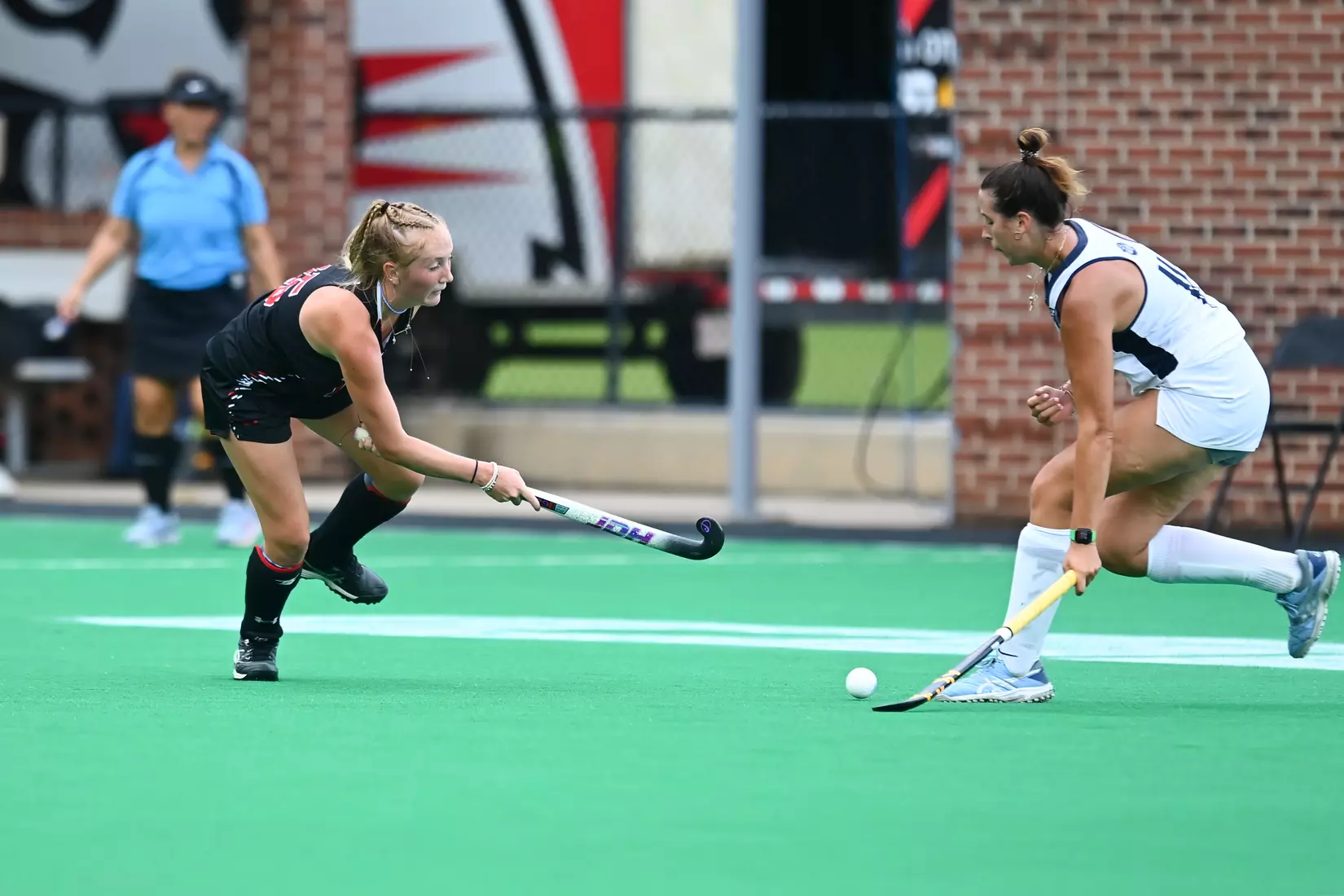Davidson takes on Georgetown in non-conference field hockey action at Carol Grotnes Belk Turf Field on Friday, August 26, 2022 in Davidson, North Carolina.