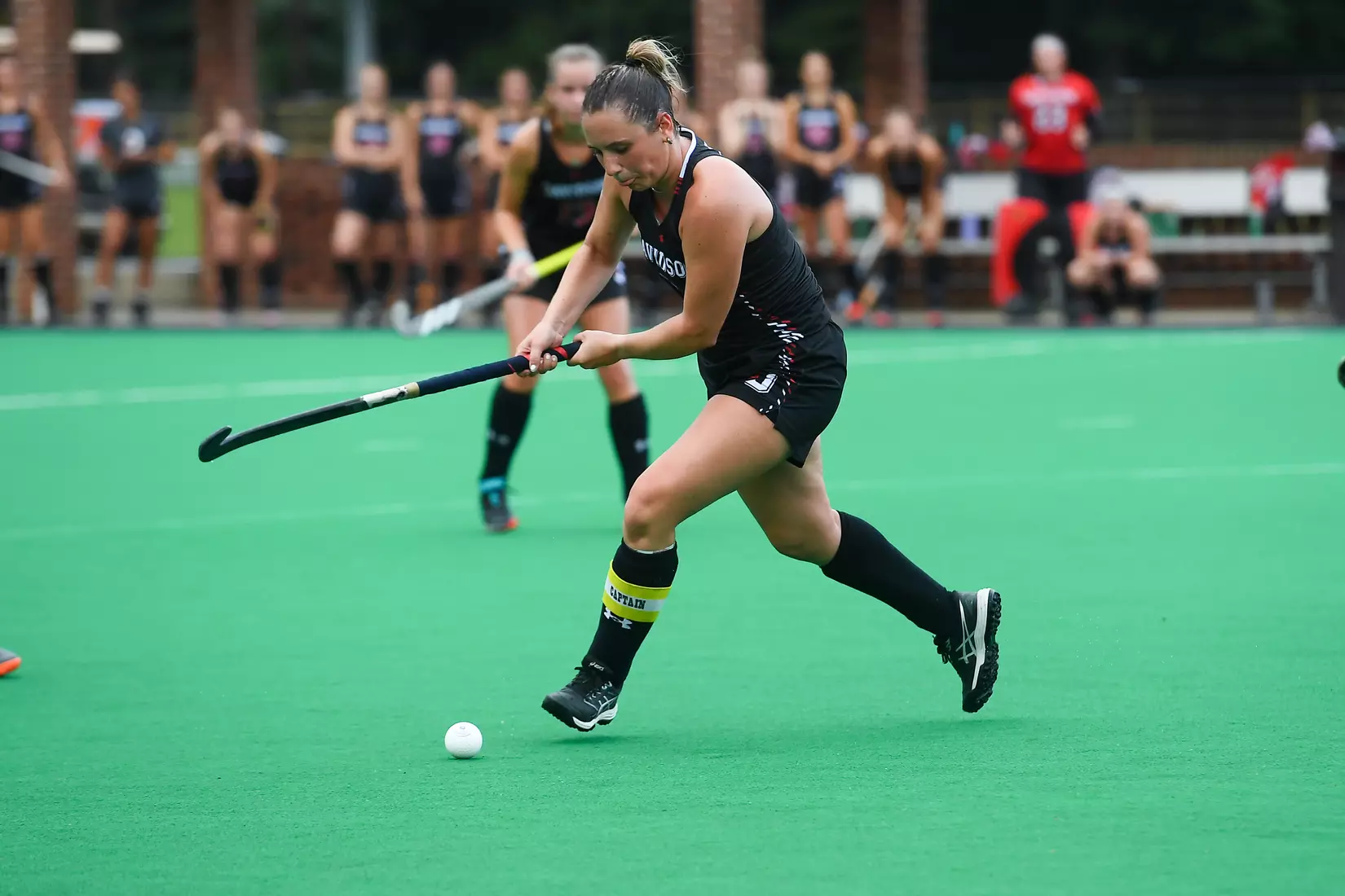 Davidson takes on Georgetown in non-conference field hockey action at Carol Grotnes Belk Turf Field on Friday, August 26, 2022 in Davidson, North Carolina.