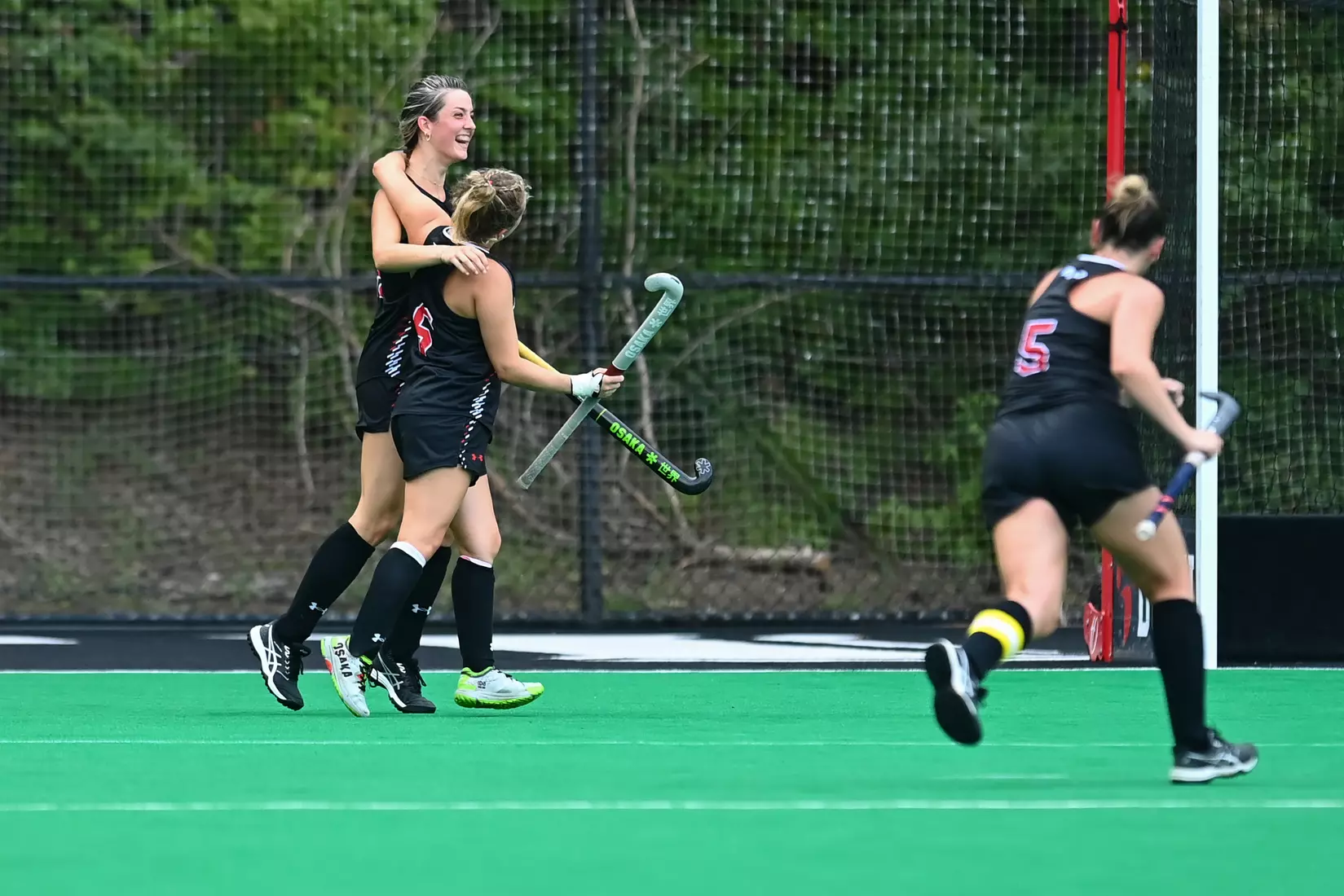 Davidson takes on Georgetown in non-conference field hockey action at Carol Grotnes Belk Turf Field on Friday, August 26, 2022 in Davidson, North Carolina.