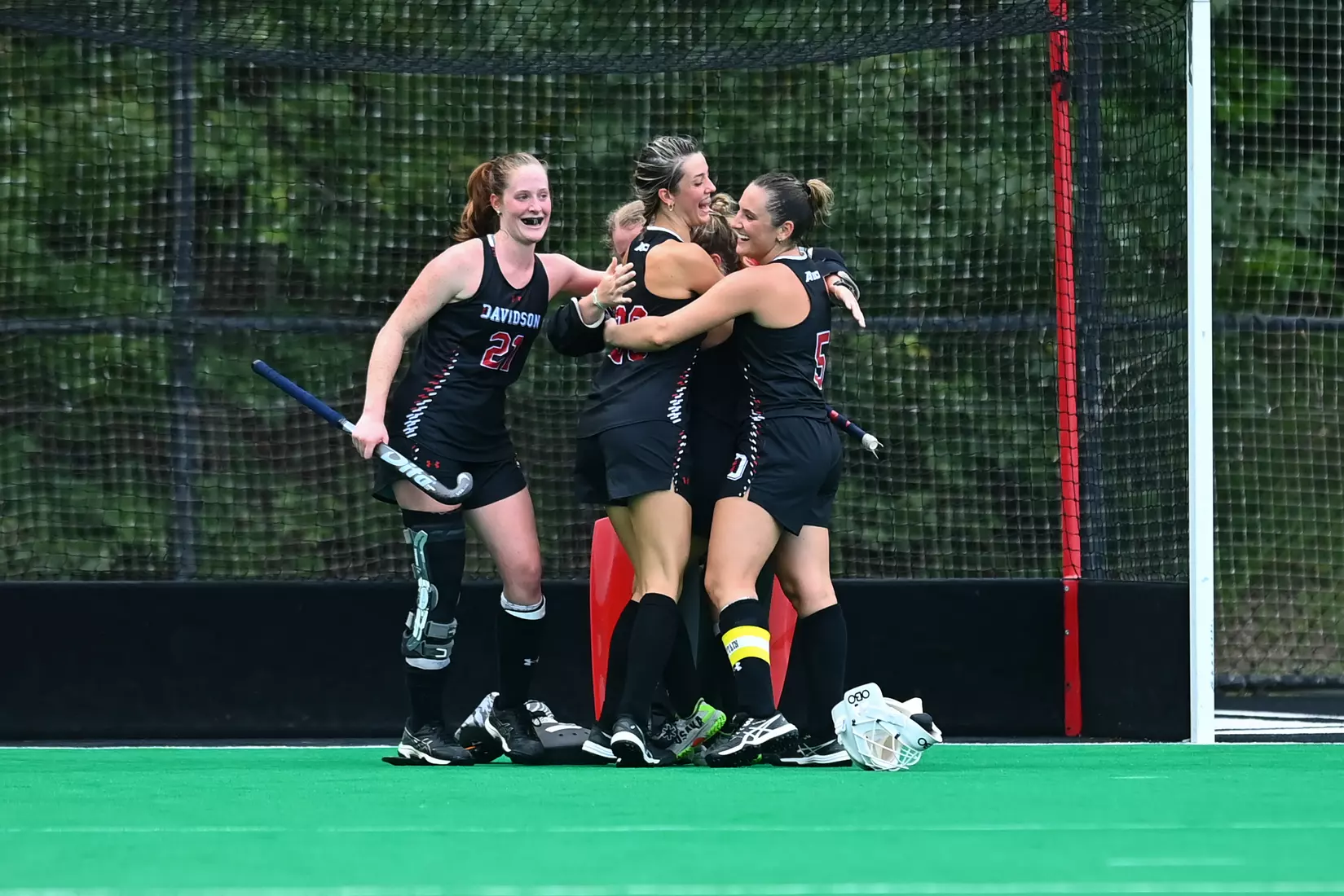 Davidson takes on Georgetown in non-conference field hockey action at Carol Grotnes Belk Turf Field on Friday, August 26, 2022 in Davidson, North Carolina.