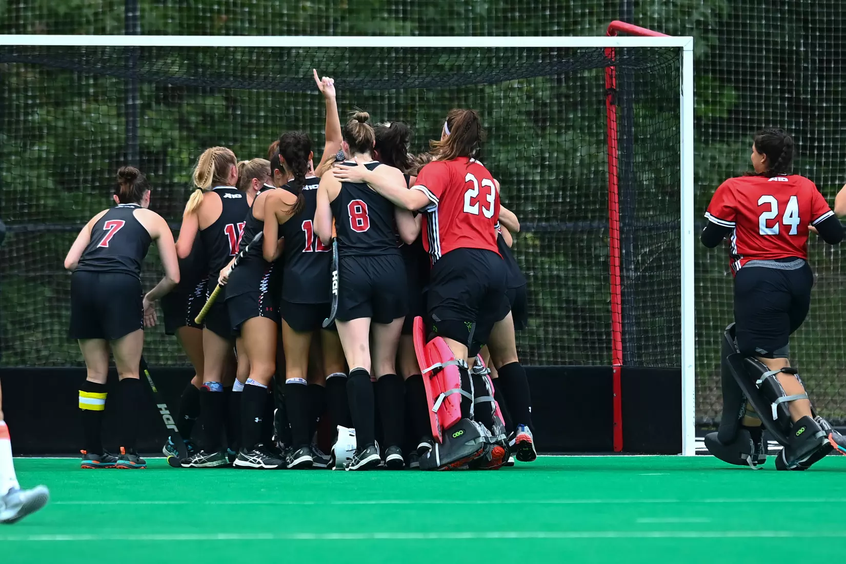 Davidson takes on Georgetown in non-conference field hockey action at Carol Grotnes Belk Turf Field on Friday, August 26, 2022 in Davidson, North Carolina.