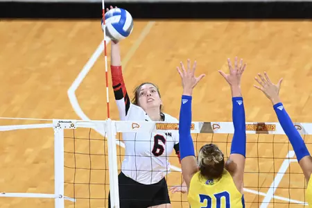 Davidson takes on Delaware in non-conference volleyball action at the Winthrop Coliseum on Saturday, September 10, 2022 in Rock Hill, South Carolina.