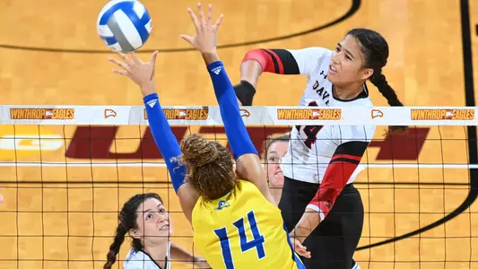 Davidson takes on Delaware in non-conference volleyball action at the Winthrop Coliseum on Saturday, September 10, 2022 in Rock Hill, South Carolina.