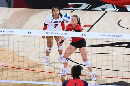 Davidson takes on Duquesne in A10 women’s volleyball action at Belk Arena on Friday, September 23, 2022 in Davidson, North Carolina.