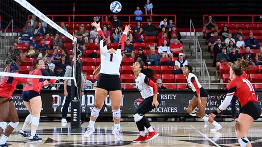 Davidson takes on Duquesne in A10 womenâ??s volleyball action at Belk Arena on Friday, September 23, 2022 in Davidson, North Carolina.