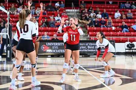 Davidson takes on Duquesne in A10 women’s volleyball action at Belk Arena on Friday, September 23, 2022 in Davidson, North Carolina.