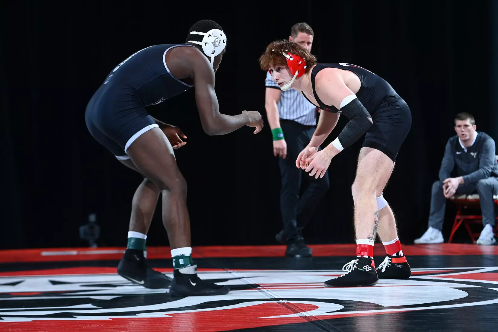 Davidson takes on Bellarmine in SoCon wrestling action at the Duke Family Performance Hall on Sunday, January 15, 2023 in Davidson, North Carolina.