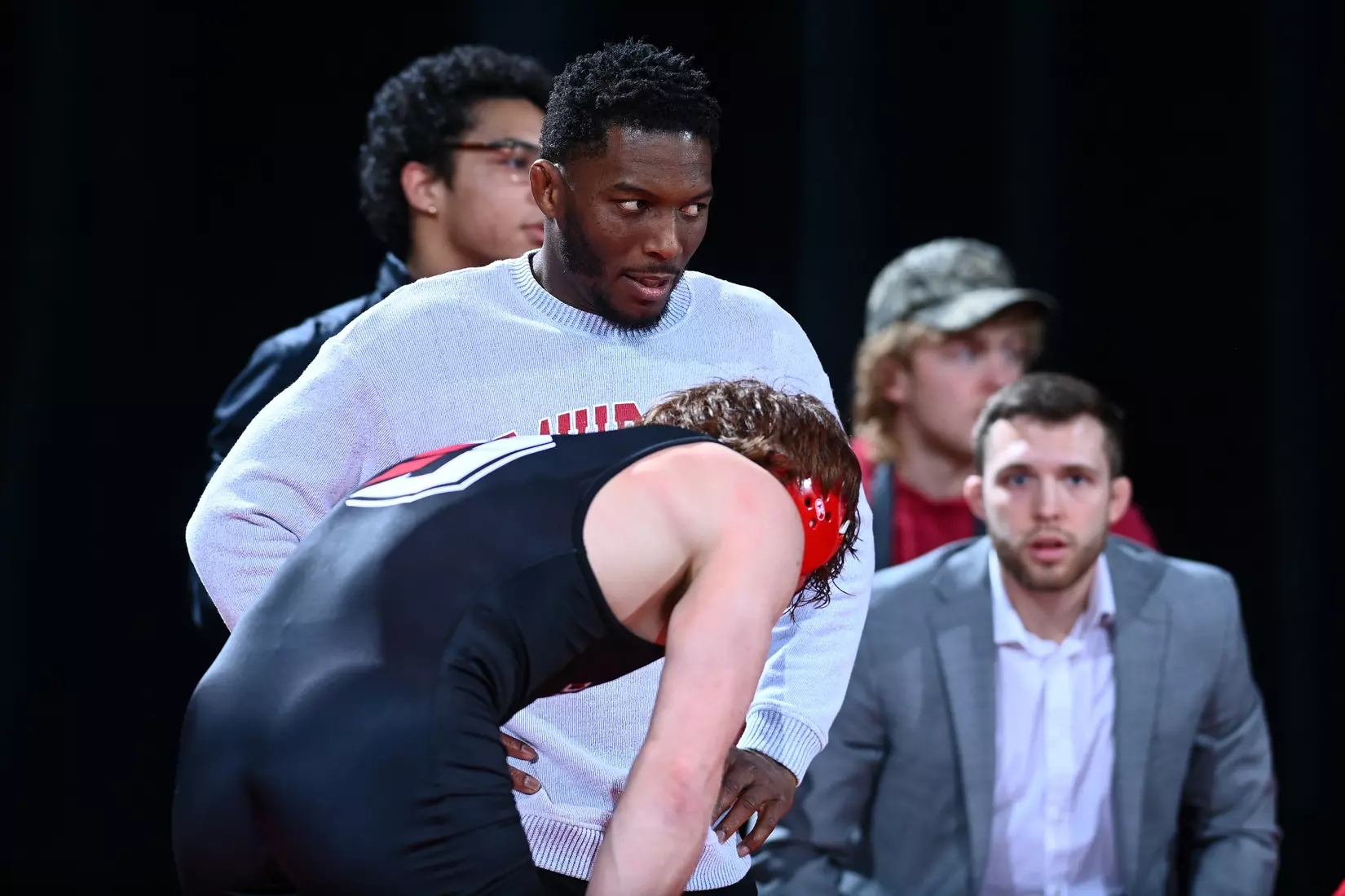 Davidson takes on Bellarmine in SoCon wrestling action at the Duke Family Performance Hall on Sunday, January 15, 2023 in Davidson, North Carolina.