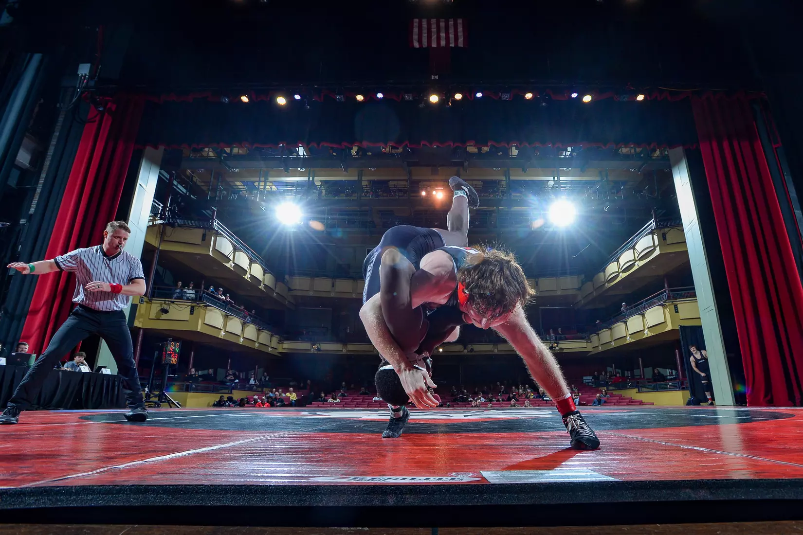 Davidson takes on Bellarmine in SoCon wrestling action at the Duke Family Performance Hall on Sunday, January 15, 2023 in Davidson, North Carolina.