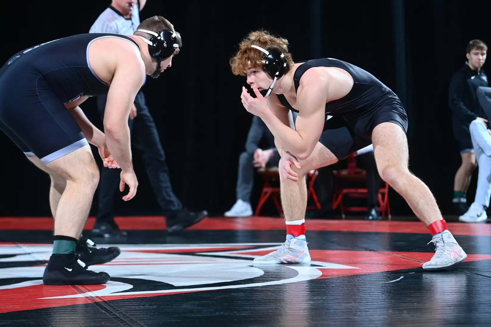Davidson takes on Bellarmine in SoCon wrestling action at the Duke Family Performance Hall on Sunday, January 15, 2023 in Davidson, North Carolina.
