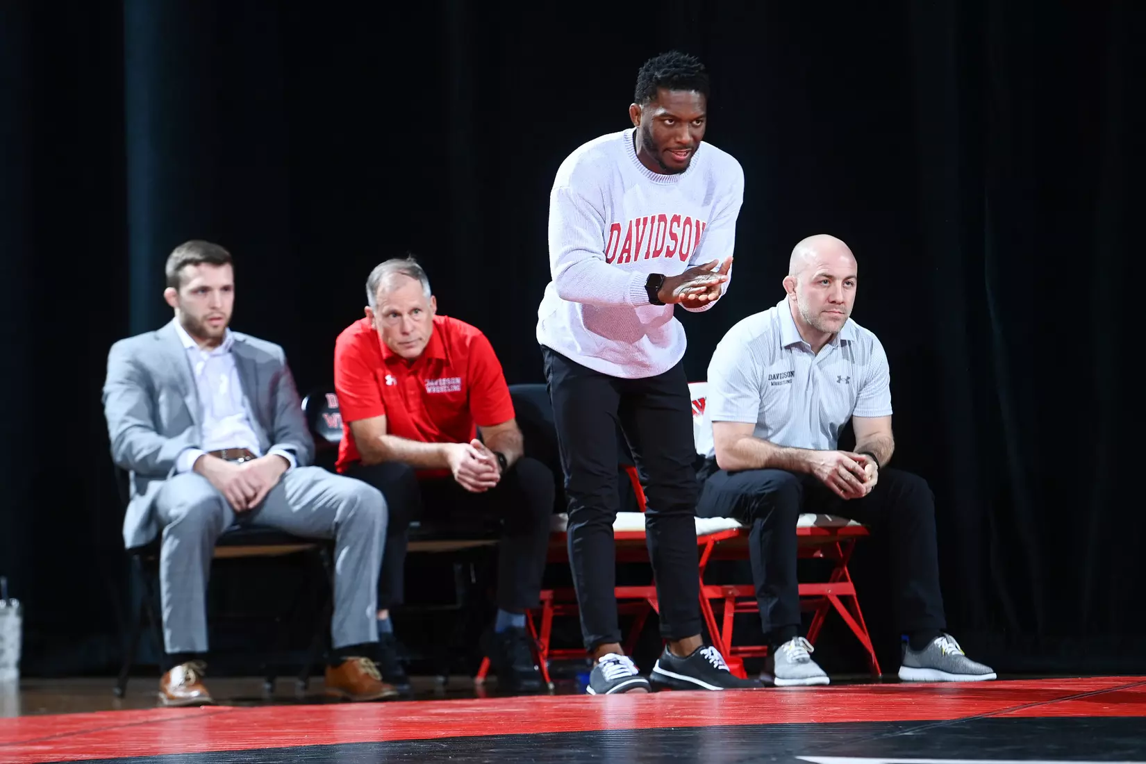 Davidson takes on Bellarmine in SoCon wrestling action at the Duke Family Performance Hall on Sunday, January 15, 2023 in Davidson, North Carolina.