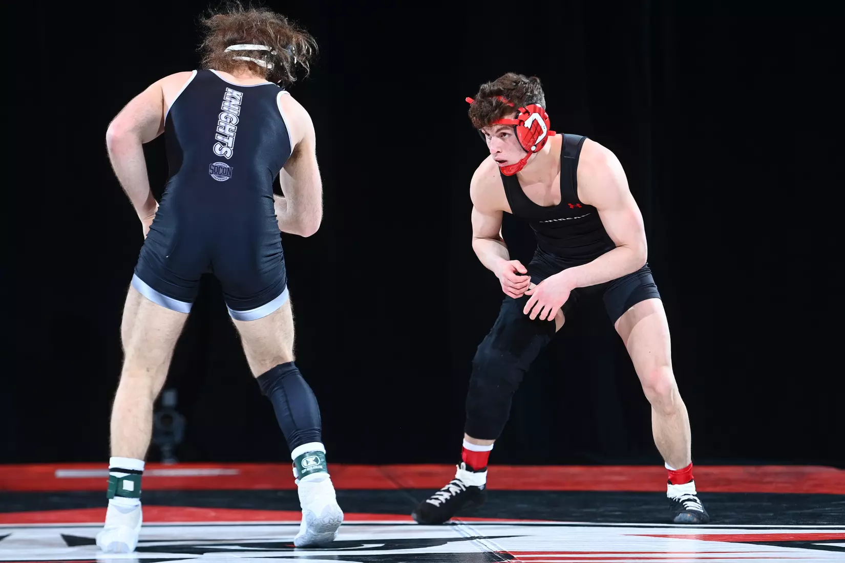 Davidson takes on Bellarmine in SoCon wrestling action at the Duke Family Performance Hall on Sunday, January 15, 2023 in Davidson, North Carolina.