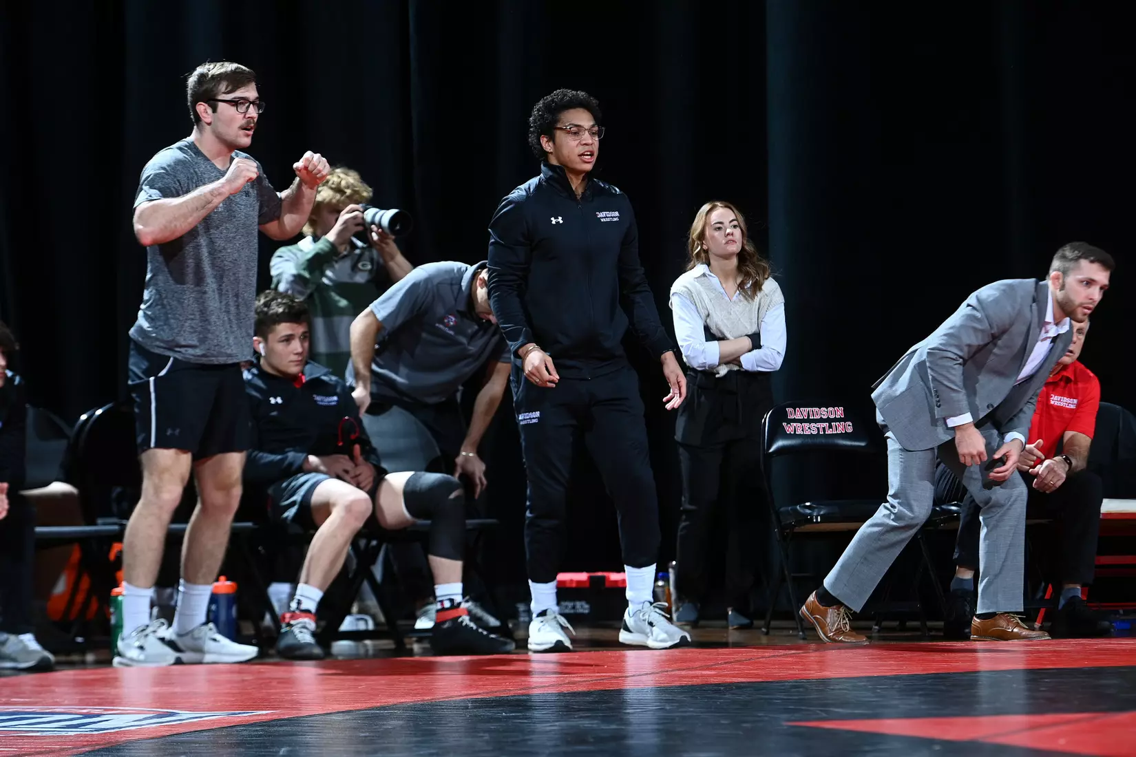 Davidson takes on Bellarmine in SoCon wrestling action at the Duke Family Performance Hall on Sunday, January 15, 2023 in Davidson, North Carolina.