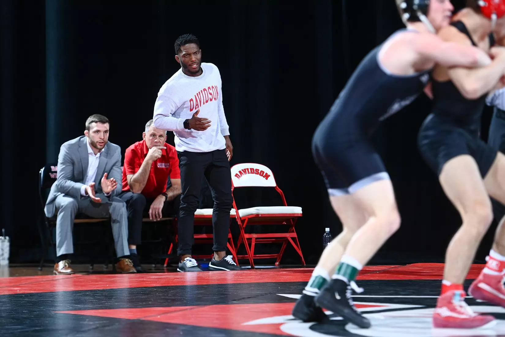 Davidson takes on Bellarmine in SoCon wrestling action at the Duke Family Performance Hall on Sunday, January 15, 2023 in Davidson, North Carolina.