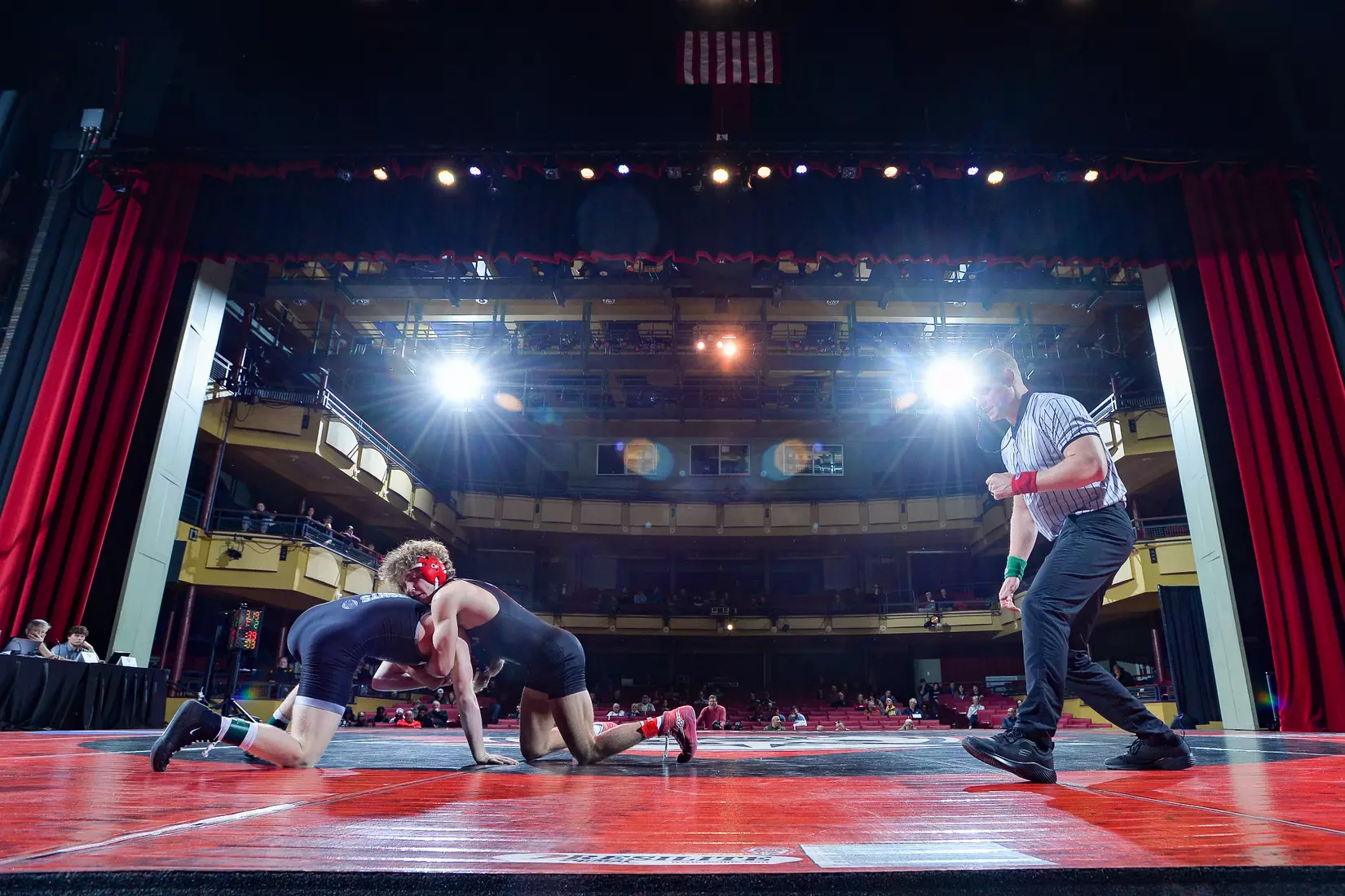 Davidson takes on Bellarmine in SoCon wrestling action at the Duke Family Performance Hall on Sunday, January 15, 2023 in Davidson, North Carolina.