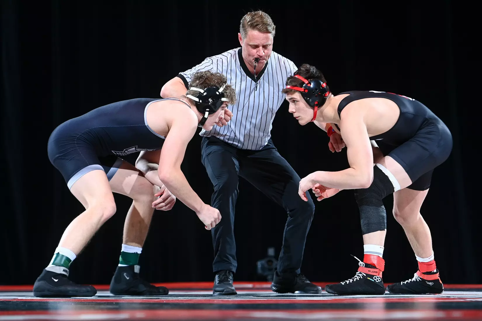 Davidson takes on Bellarmine in SoCon wrestling action at the Duke Family Performance Hall on Sunday, January 15, 2023 in Davidson, North Carolina.