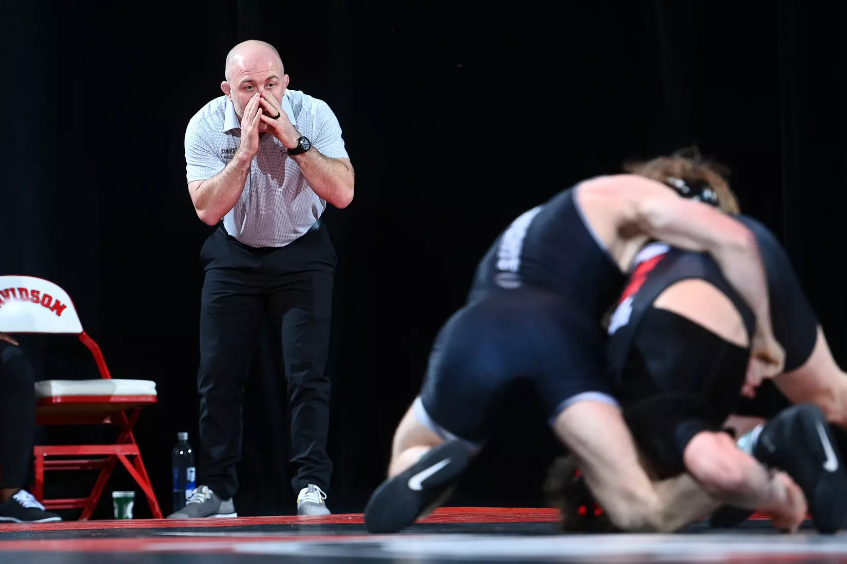 Davidson takes on Bellarmine in SoCon wrestling action at the Duke Family Performance Hall on Sunday, January 15, 2023 in Davidson, North Carolina.