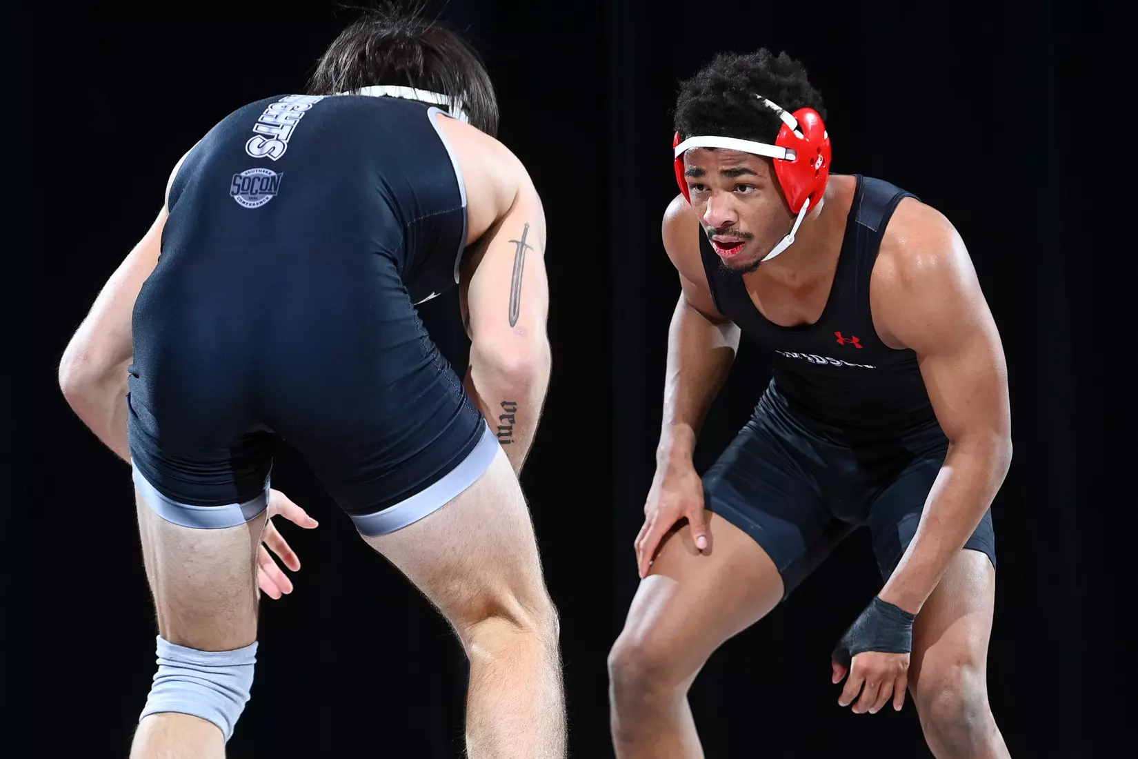 Davidson takes on Bellarmine in SoCon wrestling action at the Duke Family Performance Hall on Sunday, January 15, 2023 in Davidson, North Carolina.