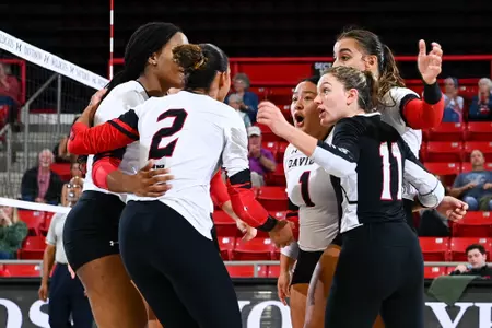 Davidson takes on George Washington in A-10 women’s volleyball action at Belk Arena on Saturday, September 23, 2023 in Davidson, North Carolina. Tim Cowie/DavidsonPhotos.com