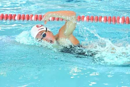 Davidson takes on VMI in non-conference swimming action at the Saturday, January 28, 2023 in Davidson, North Carolina.