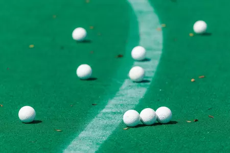 Field hockey balls on the field 2023