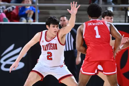 Davidson takes on Boston University in non-conference men’s basketball action at Belk Arena on Tuesday, November 21, 2023 in Davidson, North Carolina. Tim Cowie/DavidsonPhotos.com