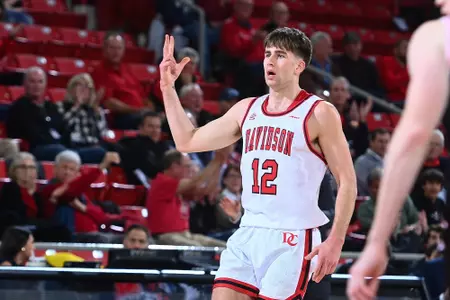 Davidson takes on Campbell in non-conference men’s basketball action at Belk Arena on Wednesday, December 06, 2023 in Davidson, North Carolina.  Tim Cowie/DavidsonPhotos.com