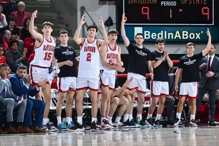 Davidson takes on USC Upstate in non-conference men’s basketball action at Belk Arena on Thursday, December 21, 2023 in Davidson, North Carolina.  Tim Cowie/DavidsonPhotos.com