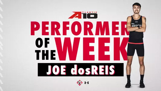 Joe dosReis was named the A-10 Men's Track Performer of the Week for the second consecutive week on Jan. 31, 2023