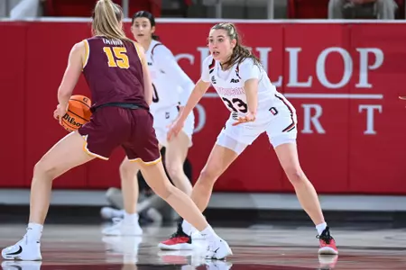 Davidson takes on Loyola Chicago in A-10 women’s basketball action at Belk Arena on Wednesday, February 08, 2023 in Davidson, North Carolina.