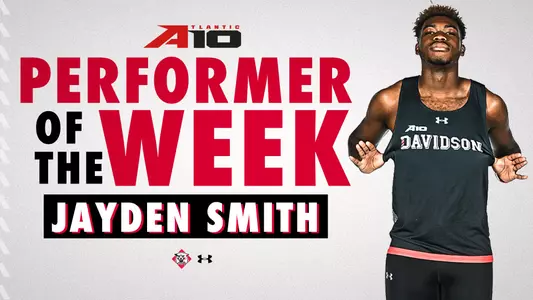 Jayden Smith Named A-10 Athlete of the Week on 2.14.22