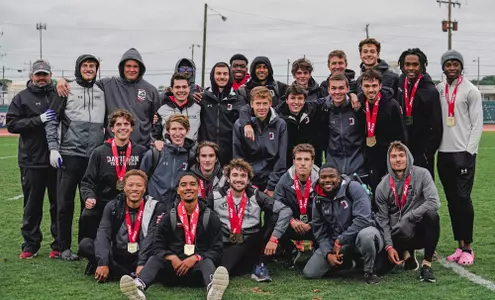 Men's Track Team at 2022 A-10 Outdoors