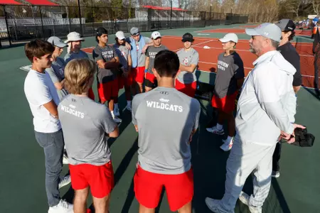Davidson takes on DePaul in non-conference men's tennis action at the Davidson Tennis Courts on Friday, March 04, 2022 in Charlote, North Carolina.