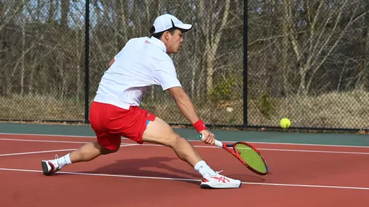 Davidson takes on NC Central in non-conference men’s tennis action at the Davidson Tennis Courts on Friday, February 25, 2022 in Davidson, North Carolina.