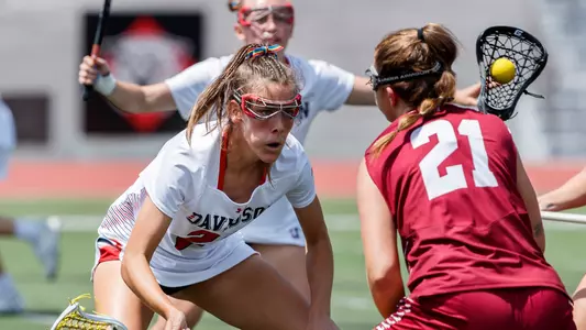 Davidson takes on UMass in A10 Conference women’s lacrosse action at Richardson Stadium on Saturday, April 23, 2022 in Davidson, North Carolina.