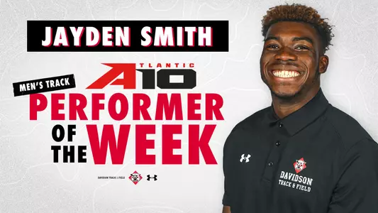 Jayden Smith earns A-10 Track Performer of the Week on 4.12.23
