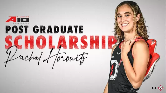 Rachel Horowitz earned the Atlantic 10 Post Graduate Scholarship on 4.20.23