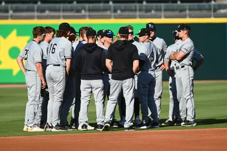 baseball huddle at Charlotte Knights 2023