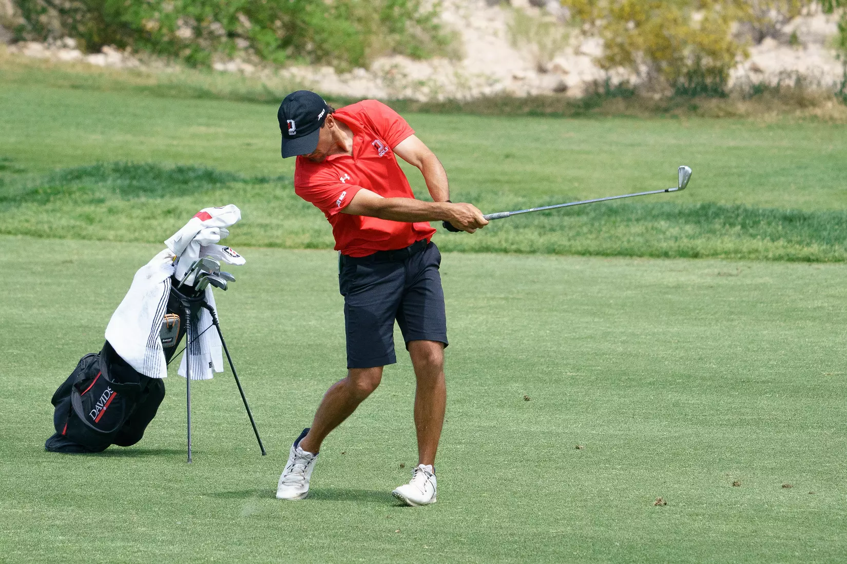 Davidson participates in day three of the 2023 NCAA DI Men’s Golf Championships at Bear’s Best Las Vegas on Wednesday, May 17, 2023 in Las Vegas, Nevada.