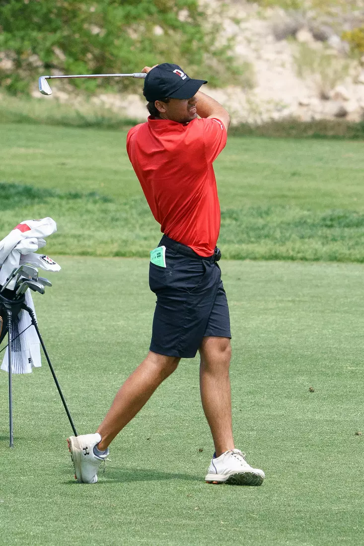 Davidson participates in day three of the 2023 NCAA DI Men’s Golf Championships at Bear’s Best Las Vegas on Wednesday, May 17, 2023 in Las Vegas, Nevada.