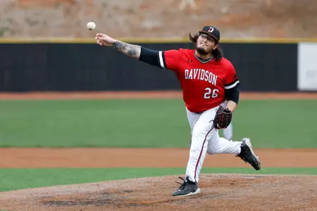 Davidson takes on NJIT in non-conference baseball action at Wilson Field on Sunday, February 19, 2023 in Davidson, North Carolina.